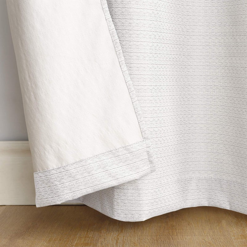 Sun Zero Cooper Thermal Insulated Energy Efficient Grommet Curtain Panel, 40" x 95", White - Image 3